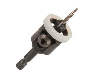 Trend Snappy TCT No.10 Countersink with Depth Stop & 3.25mm HSS Drill, Quick Release System, SNAP/CSDS/10TC, Black