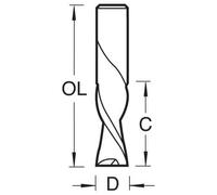 Trend STC Spiral Downcut Left Hand Router Cutter