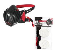 Trend Stealth/ml Air Stealth Half Face Dust Mask With Spare X2 P3 Filters M/l