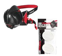Trend STEALTH/SM AIR STEALTH Half Face Dust Mask with Spare x2 P3 Filters S/M