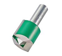 Trend CraftPro Straight Two Flute Router Cutter, 1/2 Inch Shank, 30mm Cut Diameter & 25mm Cut Length, Tungsten Carbide Tipped, C033JX1/2TC