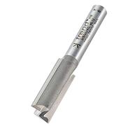 Trend Straight Two-Flute Router Cutter - 10mm Cut, 1/4in Shank, Tungsten Carbide Tipped - 3/61X1/4TC
