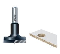 Trend Hinge Sinking Bit T420/35X8MMTC – 35mm for recessing circular hinges, 8mm shank