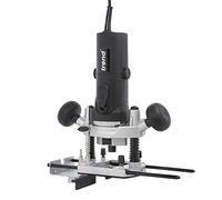 TREND T4EK 1/4" Variable Speed Workshop Router and Kitbox, 850 W, 230 V, Black, Regular