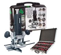 Trend T4ELK 1/4" Variable Speed Router 110V/850W With 1/4" 35 Piece Cutter Set