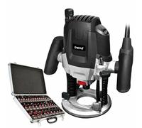 Trend T7EK 1/2" 2100W Plunge Router 230V Variable Speed with 35 Piece Cutter Set