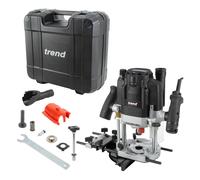 Trend T8 1/2" 2200W Plunge Router 240V Mains Powered Brushed Corded Cutting Tool