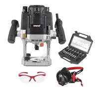 Trend T8 Routing Starter Set, 2200W Plunge Router & 15-Piece Cutter Set