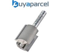 Trend Straight Two-Flute Router Cutter 4/6X1/4TC - 1/4in Shank, 20mm x 25mm, Tungsten Carbide Tipped