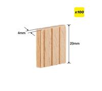 Trend Ten/4X20/100 Beechwood Mortice Tenons 4X20mm Festool Domino System X100