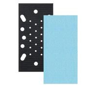 Trend Professional 93 x 185 mm Third Sheet Sanding Pads, 80/120/180 Grit + Pad Saver, 7 Pack, Mesh Abrasive for Rapid Material Removal and Fine Finishing, AB/THD/M7/P
