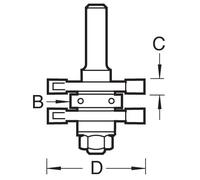 Trend Tongue And Groover Set 41Mm Diameter Set 1 C158X8MMTC