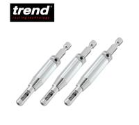 TREND Quick Release 3 Pieces Drill Bit Guide Set 1/4 inch Hex Shank QR/DBG/SET