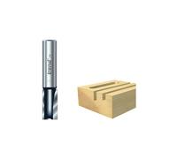 Trend Straight Two Flute Router Cutter, 1/4 in Shank, 12mm Diameter | Ideal For Clean Straight Routing In Wood, With Tungsten Carbide Tipped Edges And A 12mm Cut Diameter, TR12X1/4TC