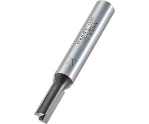 TREND Trade TR04X8MMTC Double Flute Router Bit 8mm Shank 6mm Cutting Diameter 16mm Cutting Length Carbide Tipped