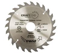 Trend Wood Circular Saw Blade, 315mm Diameter, 30mm Bore, 24 Teeth, 3.2mm Kerf, +15° Hook, TCT, Coarse Finish, CSB/31524