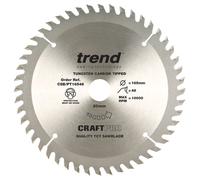 Trend Aluminium & Plastic Circular Saw Blade, 165mm Diameter, 20mm Bore, 48 Teeth, 2.5mm Kerf, -6° Hook, TCT, Extra-Fine Finish, CSB/AP16548
