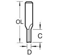Trend Two Flute Cutter 10Mm Diameter Pk 1 3/61DCX1/2TC