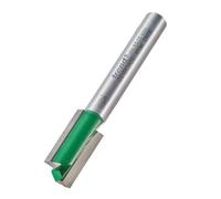Trend CraftPro Straight Two Flute Router Cutter Bit, 1/4 Inch Shank, 10mm Cut Diameter & 19.1mm Cut Length, Tungsten Carbide Tipped, C016X1/4TC