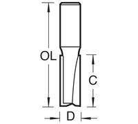 Trend Two Flute Cutter 12.7Mm Diameter Pk 1 C153MX1/2TC