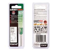 Trend Two Flute Cutter 14.3mm Dia x19.1mm Cut C023X1/4TC FREE FAST DELIVERY