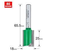 Trend CraftPro Straight 2-Flute Router Bit C028AX8MMTC – 8mm Shank, 18x25mm, Tungsten Carbide