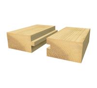 Trend Router Cutter Bit - Professional Two-Flute, 25.4×25mm, 1/2" Shank, Tungsten Carbide Tipped