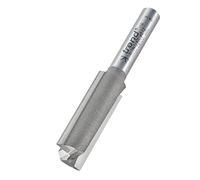 Trend Professional Straight Two Flute Router Cutter, 1/4 Inch Shank, 12mm Cut Diameter, 32mm Cut Length, Tungsten Carbide Tipped, 3/74X1/4TC