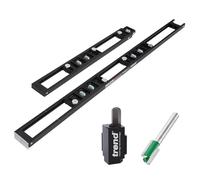 Trend Two-Part Skeleton Hinge Jig Kit with Corner Chisel & CraftPro Cutter for Hinge Recess Cutting & Door Installations, H/JIG/CK
