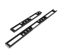 Trend Two-Part Skeleton Hinge Jig with Adjustable Blocks, Robust Carry Case & Guide Bush for Hinge Recess Cutting, Black, H/JIG/C