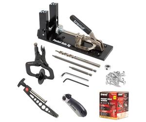 Trend Ultimate Pocket Hole Joinery Kit, Includes Pocket Hole Jig, Alignment Clamp, Flush Saw & Pocket Hole Screws, PH/JIG/SET1