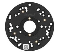 Trend Universal Plunge Router Sub-Base, 150mm, Enhanced Compatibility for 1/4 Inch Plunge Routers, UNIBASE/150