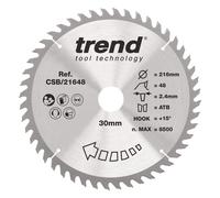 Trend Wood Circular Saw Blade 216Mm X 30Mm X 48T CSB/21648