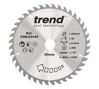 Trend Wood Circular Saw Blade 254Mm X 30Mm X 40T CSB/25440
