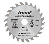 Trend CSB/13024 Craft Saw Blade 130mm X 24 Teeth X 20mm