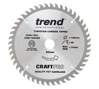 Trend Tools CSB/16548B Trend Wood Circular Saw Blade 165Mm X 20Mm X 48T