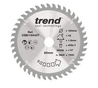 Trend Wood Cordless Circular Saw Blade 160Mm X 20Mm X 42T CSB/16042T