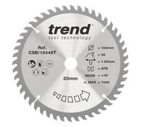 Trend Wood Cordless Circular Saw Blade 184mm, 48T, 20mm Bore, TCT