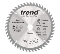 Trend Wood Cordless Circular Saw Blade 185Mm X 30Mm X 48T CSB/18548A