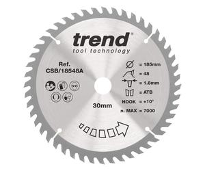Trend Wood Cordless Circular Saw Blade 185Mm X 30Mm X 48T CSB/18548A
