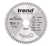 Trend Wood Cordless Circular Saw Blade 190Mm X 30Mm X 60T CSB/19060TB