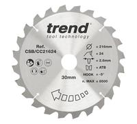 Trend CRAFTPRO Wood Cutting Mitre Saw Blade
