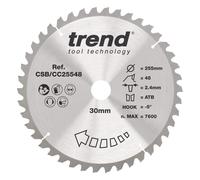 Trend Wood Mitre Saw Blade 255Mm X 30Mm X 48T CSB/CC25548