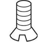 Trend WP-SCW/09 M5X8MM CSK Slot Machine Screw, Silver