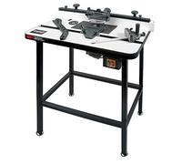 Trend WRT Workshop Router Table, Free Standing Design for Fixed Workstations, Laminated Table Surface with Adjustable Fence and Dust Extraction Port, 240V, WRT