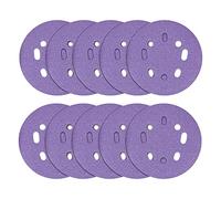 Trend Zirconium 125mm Random Orbit 80 Grit Sanding Discs, Pack of 10