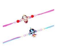 TrendBell Set of 2 Ganesha Rakhi for Brother Rakhee for Boys | Raksha Bandhan Krishna Rakhi for Brother Rakhi Set with Greeting Card & Roli Chawal