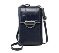 trendbris Korean Vertical Women's Multi Functional Large Capacity Single Shoulder Messenger Bag over The Shoulder Bag (Blue, One Size)