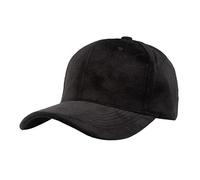 trendbris New Velvet Baseball Cap for Women Men Crushed Plain Dad Hat Sports Cap Hats Unstructured 1 Hat Lampshade Hat (Black, One Size)