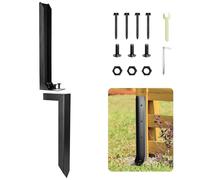 Trendecor Heavy Duty Fence Post Repair, Fence Post Spikes Garden Ground Spike Steel Stakes with Nails, Drill, Ground Spike for Repairing or Reinforcing Wooden Fence Posts Mailbox